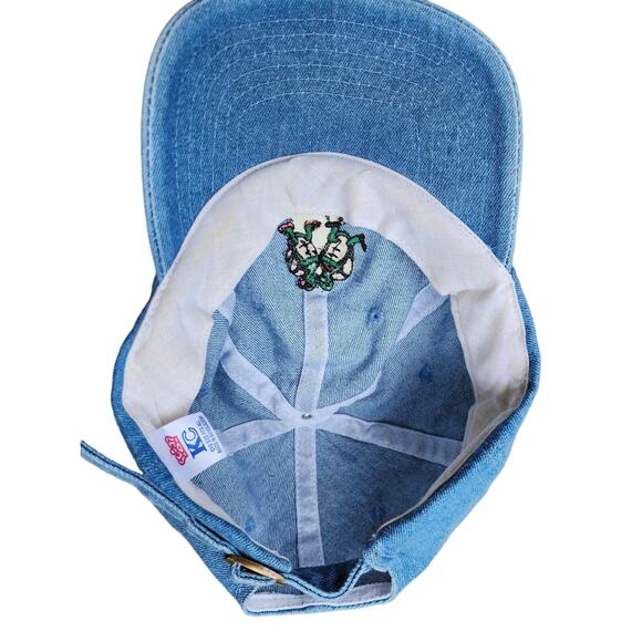 Vintage Turtle's in Love Denim Hat Cap Siesta Key Florida Adjustable Embroidered - Picture 6 of 7
